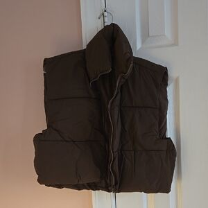 Brown Puffer Vest